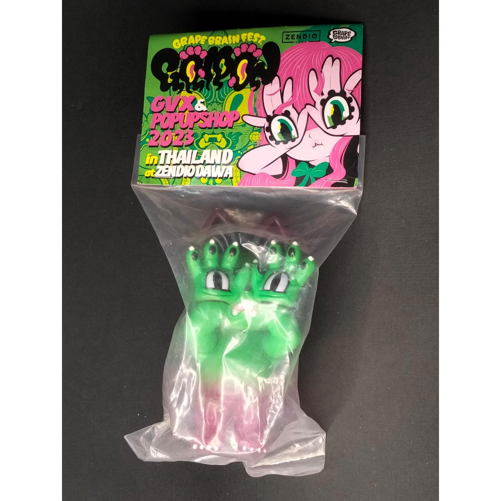 The Hell's Cat Onigiri - Green Pink